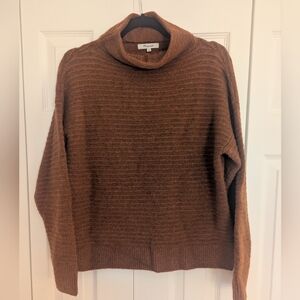 Madewell Rust Brown Mockneck Sweater
